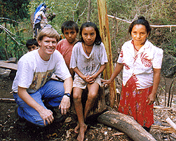 Dr. Lanny Smith with community members in El Salvador