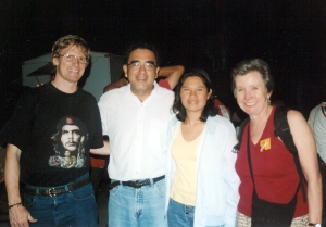 Dr. Lanny Smith (far left) and Ms. Denise Zwahlen (far right)
