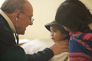 Doctor and patient. Photo by Steve Mason