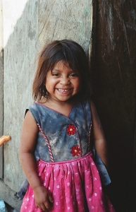 A happy young girl