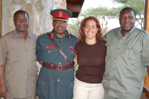 Maltz with President Kikwete's security team