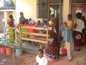 An HIV clinic in Tanzania